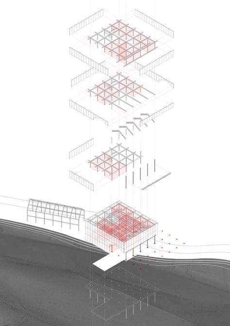 System Architecture Diagram, Bartlett School Of Architecture, Structural Drawing, System Architecture, Structural Analysis, Architecture Concept Diagram, Architecture Sketchbook, Architecture Board, Architecture Design Sketch