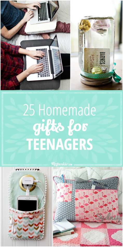 25 Homemade Gifts for Teenagers-jpg Gifts For Teenagers, Creative Diy Gifts, Teenager Gifts, Easy Diy Gifts, Family Christmas Gifts, Handmade Christmas Gifts, Homemade Christmas Gifts, Sewing Gifts