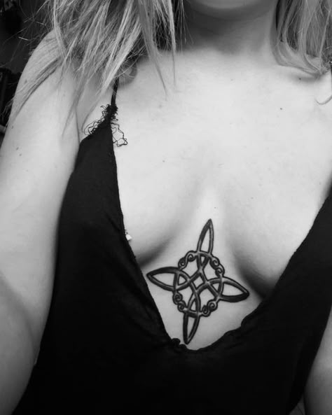 Witch Knot Tattoo | Tattoo Ideas and Inspiration Witches Knot Tattoo Beautiful, Witch Knot Tattoo Design, Witch’s Knot Tattoo, Witch Knot Tattoo, Witches Knot Tattoo, Witch's Knot, Witches Knot, Witch Knot, Wiccan Tattoos