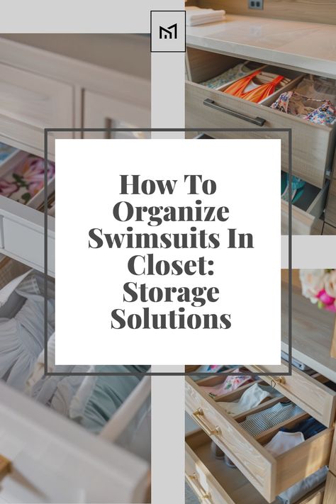 Learn how to organize swimsuits in your closet with smart storage solutions. Discover techniques for using drawer dividers to separate one-piece suits from bikinis, hanging swimsuits on slim, non-slip hangers to prevent stretching, and the importance of drying swimsuits thoroughly before storage to avoid mildew. Find out how to maximize space while keeping your swimwear easily accessible and in good condition. Organizing Bathing Suits Storage Ideas, Swimwear Organization Ideas, Swimsuit Drawer Organization, Organizing Bikinis, How To Store Bathing Suits In Closet, How To Store Swimsuits In Closet, Organize Bikinis, Swimwear Storage Ideas, How To Organize Swimwear