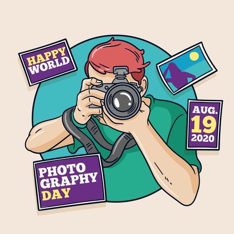 Hand drawn design world photography day | Free Vector #Freepik #freevector #design #celebration #event #celebrate Photography Day Poster, Celebration Photography, World Photography Day, 19 August, Blur Photo Background, Camera Logo, Photography Day, Blur Photo, Photo Awards