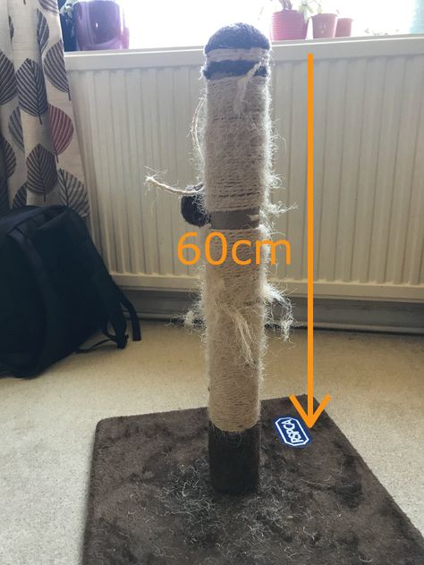 How to re rope your cat scratching post - ropelocker blog Diy Cat Scratching Post, Diy Cat Scratcher, Cat Scratcher Post, Cardboard Cat Scratcher, Cat Post, Sisal Rope, Cat Scratching Post, Cat Scratcher, Diy Cat