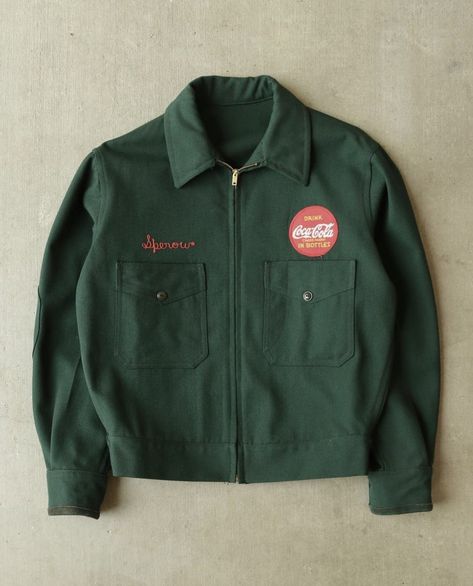 Outlander Magazine on Twitter: "Coca Cola Staff Jacket (1940)… " Worker Jacket, Street Style Outfits Men, Mens Outfit Inspiration, Mens Fashion Streetwear, Festival Looks, Men Fashion Casual Outfits, Streetwear Men Outfits, Work Jackets, Mode Inspiration