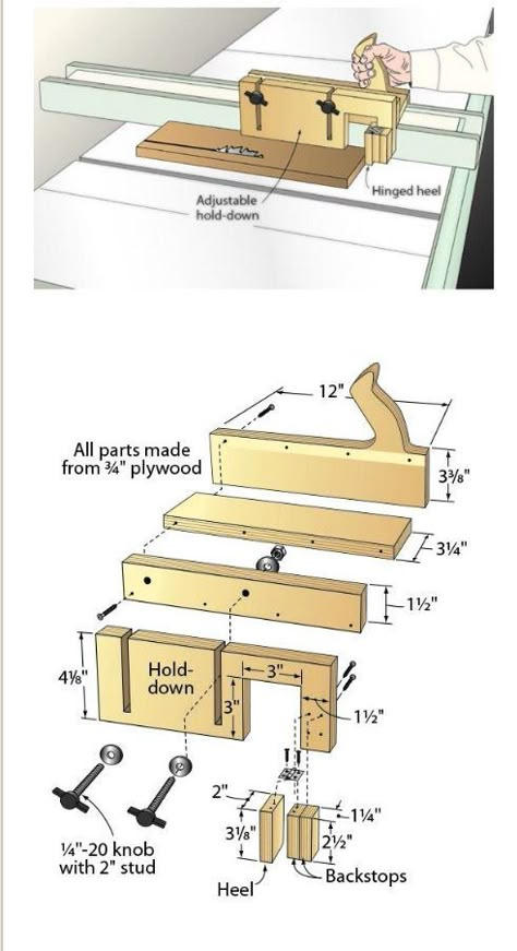 Pin by v on etabli in 2022 | Woodworking blueprints, Woodworking plans diy, Woodworking table saw Push Stick, Woodworking Table Saw, Table Saw Jigs, Woodworking Blueprints, Diy Table Saw, Workbench Plans Diy, Large Workshop, Wood Crafting Tools, Woodworking Shop Projects