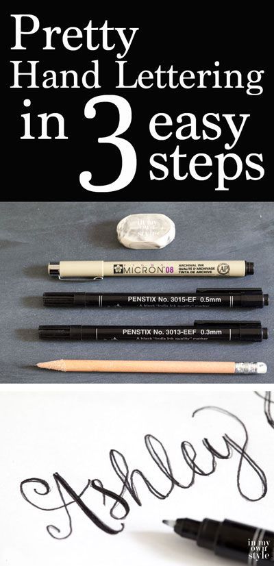 No fancy calligraphy skills needed to create pretty hand lettering for envelopes, chalkboards and more. Follow these easy steps and in no time you will be creating your own unique hand lettering or script | In My Own Style Quotes Calligraphy Handwriting, Pretty Hand Lettering, Fancy Calligraphy, Quotes Calligraphy, Alfabet Font, Calligraphy Handwriting, Creative Lettering, Calligraphy Letters, Lettering Tutorial