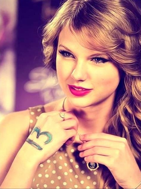 Taylor Swift 13 On Hand, Taylor Swift Fotos, Nick Cannon, Number 13, All About Taylor Swift, Hand Tattoo, Lucky Number, Long Live Taylor Swift, Live Taylor