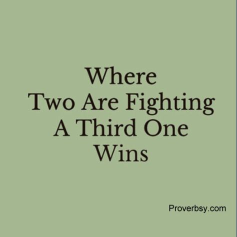 When two are fighting, a third one wins. - Polish porverb Polish Proverb, Famous Quotes, Proverbs, Home Decor Decals, Quotes