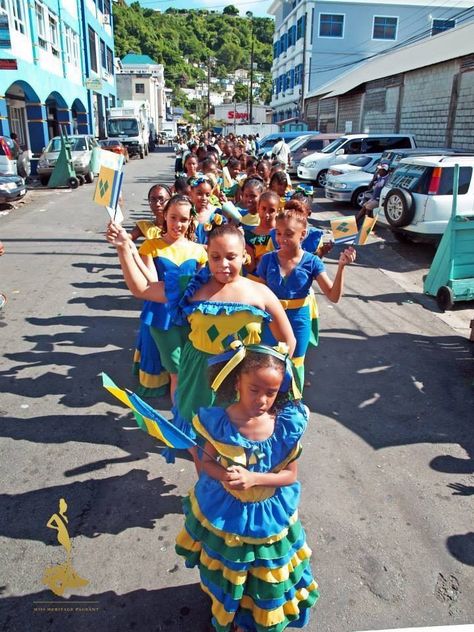 St Vincent and Grenadines Children in Caribbean Connection St Vincent And The Grenadines, Folk Culture, Burberry Rain Boots, Saint Vincent And The Grenadines, Puerto Rican Pride, Culture Day, Caribbean Culture, Saint Vincent, St Vincent