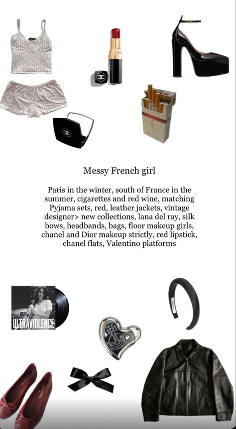 Messy Girl Outfit, French Beauty Aesthetic, Messy French Girl Outfits, French Style Aesthetic, Messy French Girl Aesthetic, French Core, French Style Outfits, French Girl Aesthetic, Chanel Flats