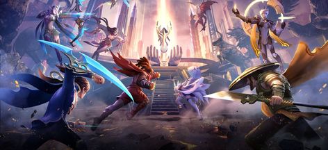 Mobile Legends Background Landscape, Mobile Legend Tournament Poster, Thumbnails Youtube Background, Arena Of Valor, Action Scene, Batman Cartoon, Digital Graphics Art, Gaming Banner, Keys Art