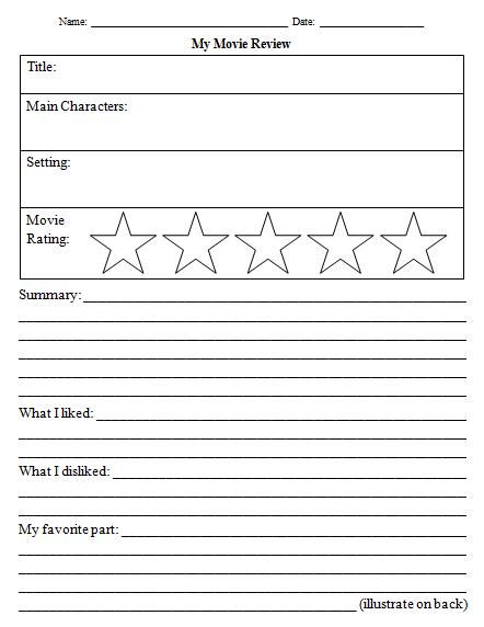 Film Review Example, The Core Movie, Movie Review Template, Materials Worksheet, Movie Worksheet, Middle School Books, Book Review Template, Review Template, Review Essay