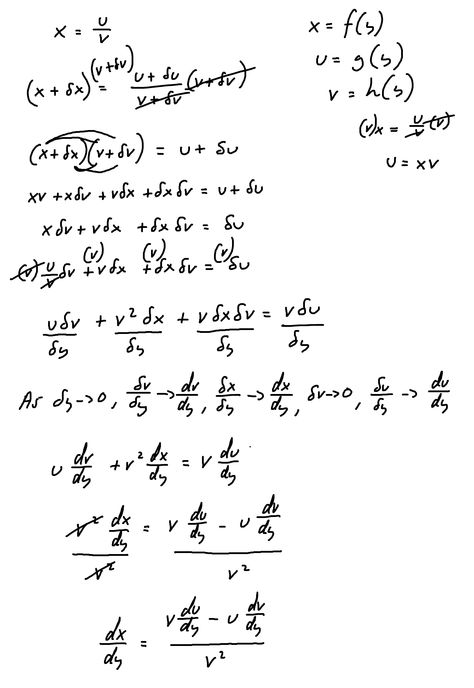 Mathematical Formulas, Quotient Rule, Physics, Science, Education, Quick Saves