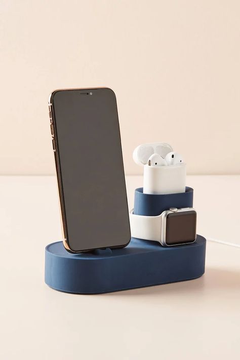 Best Gifts From Anthropologie Under $100 | POPSUGAR Smart Living Gift Idea List, Iphone Collection, Sony Mobile Phones, Apple Charging Station, Phone Charger Station, Apple Watch And Airpods, Phone Apple, Iphone Dock, Tech Organization