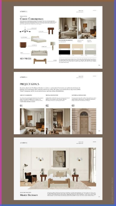 Interior Page Design, Home Decor Templates, Interior Design Pitch Presentation, Canva Interior Design Presentation, Interior Design Furniture Presentation, Interior Design Planning, Interior Presentation Design, Interior Design Presentation Template, Interior Design Client Presentation