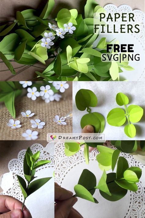 This tutorial show you how to make paper flower fillers, with free templates, perfect for your paper bouquet and centerpiece. Flower Fillers, Paper Flower Centerpieces, Paper Plants, Large Paper Flowers, Paper Bouquet, Paper Flower Template, Mason Jar Crafts Diy, Paper Flower Bouquet, Paper Flowers Craft