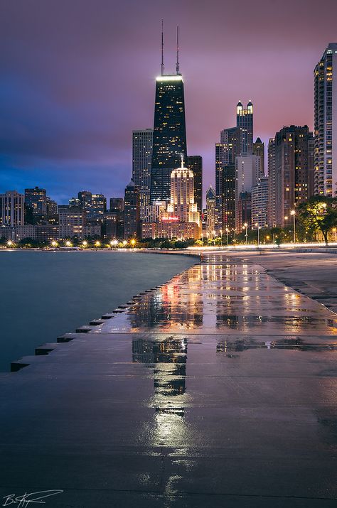 Puddles on the Path | North Avenue, Chicago, Illinois. | Brian Koprowski | Flickr Singapore Stopover, City Scenery, Chicago Lakefront, Sunrise City, Chicago Aesthetic, City Vibes, Chicago Usa, Chicago Travel, Chicago Photography