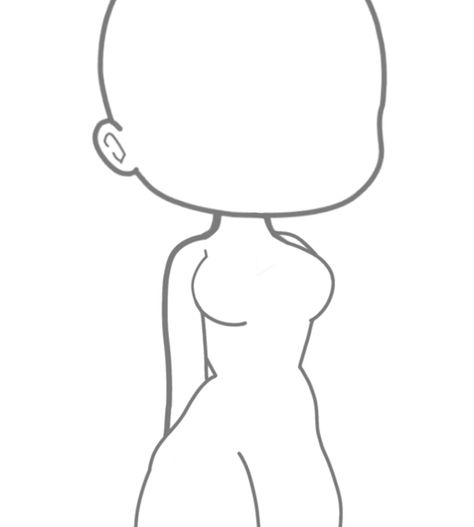 Gotcha Body Base, Gacha Trend Base, Gacha Female Base, Heart Of Happiness Drawing, Croquis Gacha Life, Gacha Life Bodies, Gacha Body Template, Gacha Drawing Base Poses, Gacha Club Base Girl Edit