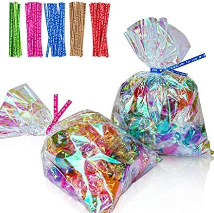 Kids Birthday Treats, Color Twist, Holographic Bag, Halloween Candy Bags, Brown Paper Packages, Brand Bags, Birthday Party Gift, Candy Store, Drink Me