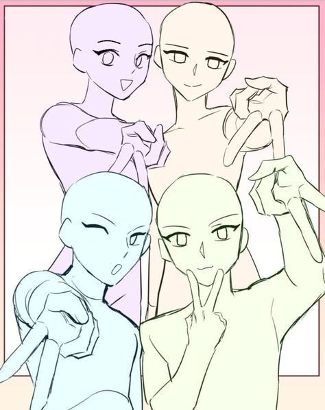 Four People Art Base, 4 People Oc Base, 4 People Template Drawing, Sibling Body Base, Body Base 4 People, 4 Person Template Drawing, Body Base Drawing 4 People, 4 Person Art Reference, 4 People Base Drawing Poses