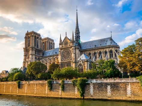 Notre Dame Cathedral in Paris. Gothic Cathedrals, Hdr Photos, Gothic Cathedral, Landmark Buildings, Cathedral Church, Gothic Architecture, Stately Home, Place Of Worship, Architectural Digest