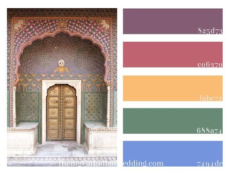 Traditional Color Palette, Bright Wedding Colors, Wedding Color Pallet, Enchanting Forest, Indian Colours, Big Fat Indian Wedding, India Colors, Pastel Colour Palette, Blues And Greens