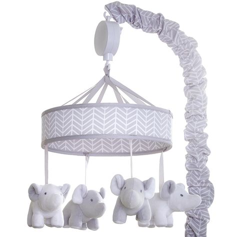 Wendy Bellissimo little herd is on the move with this cute mobile of precious pachyderms from designer, Wendy Bellissimo. Baby elephants in shades of grey and white swing and sway, to keep baby engaged and content. The elephant theme matches back to even more adorable items in the Wendy Bellissimo Hudson collection, sold separately.<br><br>The Wendy Bellissimo Hudson Grey/White Elephant Musical Mobile Features:<br><ul><li>Elephant themed mobile</li&g... Baby Boy Elephant Nursery, Zoo Nursery, Elephant Themed Nursery, Baby Elephant Nursery, Elephant Mobile, Wendy Bellissimo, Elephant Nursery Decor, Mobile Crib, Baby Swing