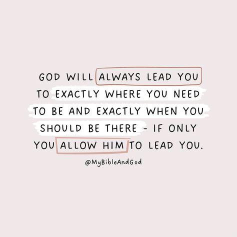 We see God leading and providing for people throughout the Bible. When you put your focus on God and accept His will for your life, regardless of what He wants you to do or where He wants you to go, you will be able to excel in every aspect of your life. Because where God leads, he always provides, you don’t need to worry about whether you’ll have enough money to follow God’s leading. And the Lord will continually guide you, And satisfy your soul in scorched and dry places, And give strength... Where God Leads He Provides, God Puts You Where You Need To Be, God Makes A Way, The Lord Will Provide, 2025 Prayer, Prayer Vision Board, Focus On God, God Provides, Gods Plan Quotes