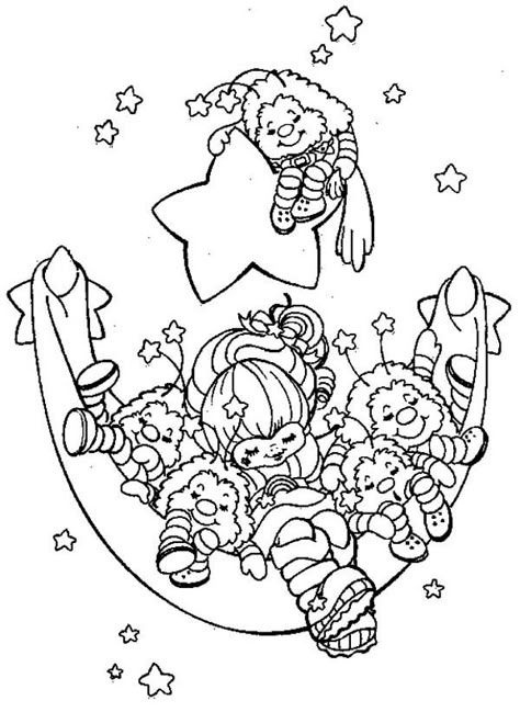 Rainbow Brite And Friends Are Sleeping Coloring Page : Color Luna 80s Coloring, 80s Cartoon Characters, Pyrography Patterns, Lite Brite, Color Sheets, Cartoon Coloring, Coloring For Adults, Rainbow Friends, Rainbow Bright