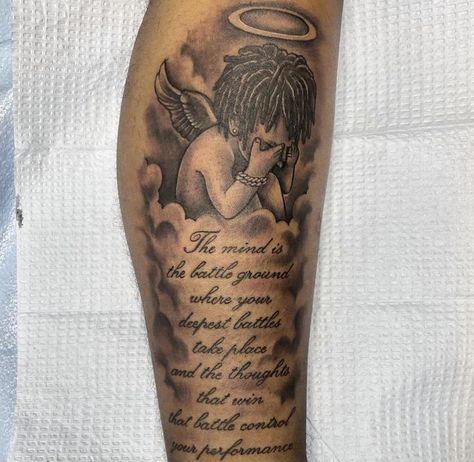 Tattoos For Guys Upper Arm, Guys Hand Tattoos, Tattoos For Guys Hand, Upper Arm Tattoos For Guys, Arm Tattoos Lettering, Black People Tattoos, Sleeve Tattoos For Guys, Black Men Tattoos, Forearm Tattoo Quotes