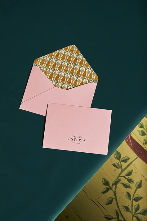 Shop — Gucci Osteria Florence Gucci Stationary, Fashion Event Invitation, Gucci Packaging, Gucci Branding, Gucci Osteria, Presentation Folder Design, Massimo Bottura, Shop Gucci, Collateral Design