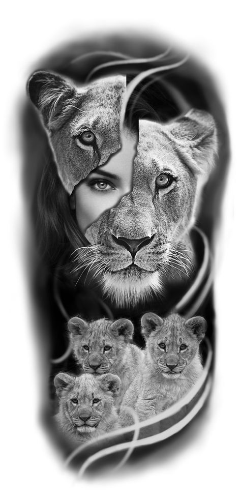 Lion Back Tattoo For Women, Half Lioness Half Woman Tattoo, Mean Lion Tattoo, Lioness Woman Tattoo, Lion Lady Tattoo, Lioness Hand Tattoo For Women, Lion And Woman Art, Lioness Hand Tattoo, Lion And Woman Tattoo