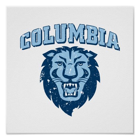 Columbia University Logo, Columbia Uni, University Rooms, Law School Inspiration, Columbia College, Lions Pride, College Vision Board, Lion Poster, Study Aesthetics