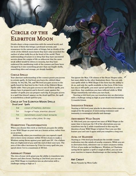 Teleportation Circle Dnd, Druid Homebrew, Dnd Pins, Dm Resources, Dnd Subclasses, Eldritch Moon, Character Classes, Dungeons And Dragons Races, Dnd Druid