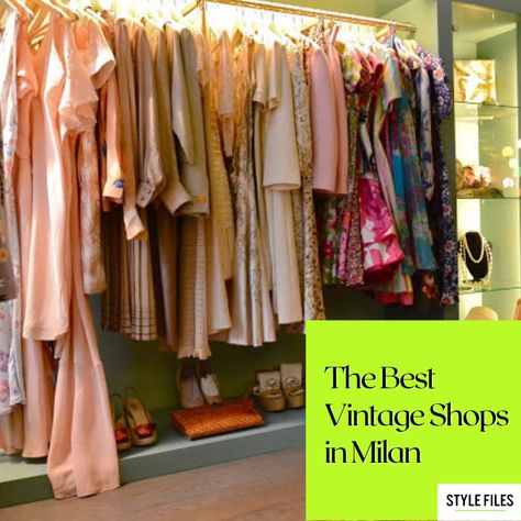 Milan Shopping, Vintage Stores, Cute Store, Op Shop, Vintage Clothing Stores, Vintage Cloth, Cute Boutiques, Italian Outfits, Planning A Trip