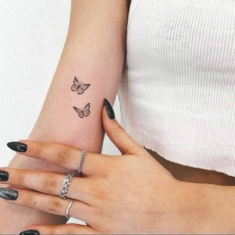 Fine Line Butterfly Tattoos, Line Tattoo Butterfly, Fine Line Tattoo Butterfly, Fine Line Butterfly, Celtic Tattoo For Women, Line Butterfly, Butterfly Tattoos Images, Simple Butterfly Tattoo, Butterfly Tattoos On Arm