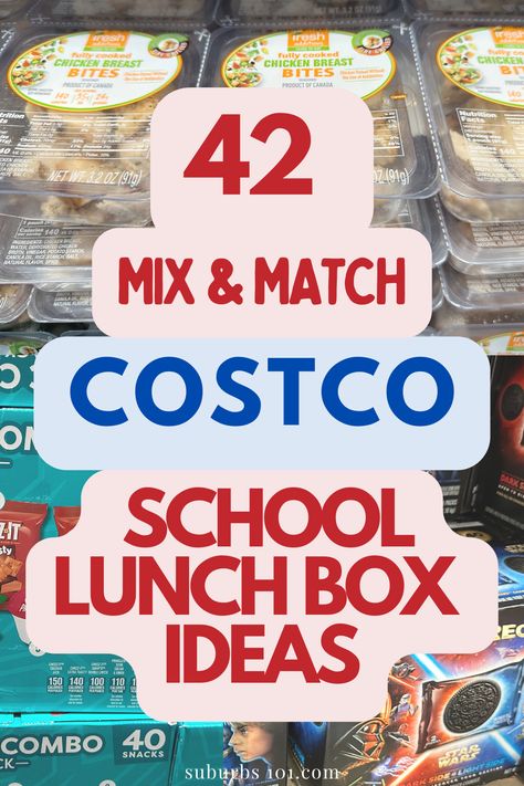 Looking for easy school lunch box ideas? Head to Costco, stock up on a variety of individually packaged, kid-friendly food and drinks perfect for packing your child's lunch. Whether you need quick Bento box lunch ideas, teen lunch ideas, Lunch for picky eaters, cold lunches or healthy lunch ideas, Costco has it. Making it incredibly easy to prepare your child's lunch on hectic mornings. Here are some easy lunch box foods from Costco to pack in your child's school lunch box. Quick Grab And Go Lunches, Veggies For Lunch Boxes, Drinks To Pack For Lunch, Healthy Cold School Lunches, Kindergarten Lunchbox Ideas, Healthy At Home Lunch Ideas, School Lunch Box Ideas For Kids Picky Eaters, Meat And Cheese Lunch Ideas, Yogurt Lunch Box Ideas