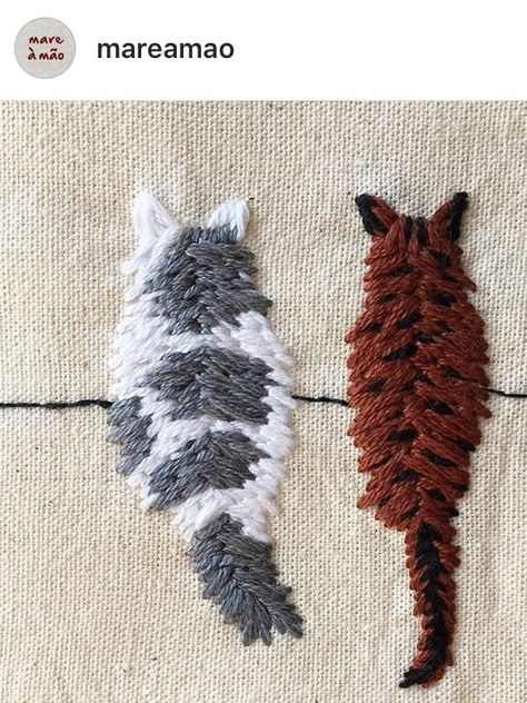 Diy Hair Scrunchies, Embroidery Stitches Beginner, Dog Embroidery, Simple Hand Embroidery Patterns, Hand Embroidery Projects, Side Bag, Embroidery Patterns Vintage, Cute Embroidery, Animal Embroidery