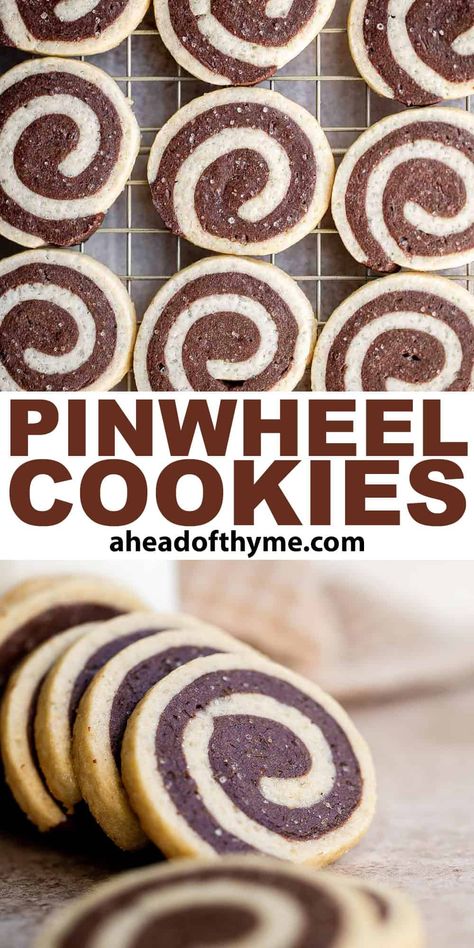 Pinwheel Cookies Festive Swirl Cookies, Chocolate Pinwheel Cookies, Pinwheel Cookies Christmas, Pinwheel Cookies Recipe, Pinwheel Sugar Cookies, Swirl Cookies, Holiday Baking List, Xmas Baking, Baking List