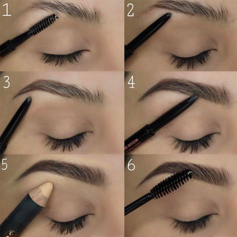 How To Fill In Eyebrows Like A Pro Fill In Eyebrows, Eyebrow Makeup Products, Best Eyebrow Makeup, How To Do Eyebrows, Membentuk Alis, Tweezing Eyebrows, Eyebrow Hacks, Alat Makeup, Eyeliner Tips