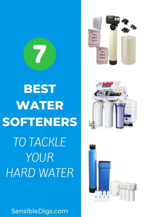 Hard water can be a challenge to deal with in so many ways, but a good water softener can deal with the problem at its source. Take a look at our top 7 water softeners on the market to find the best one for you. Water Softener System, Water Tips, Water Softeners, Cleaning Games, Water In The Morning, Bathroom Design Layout, Sleep Remedies, Best Water, Water Softener