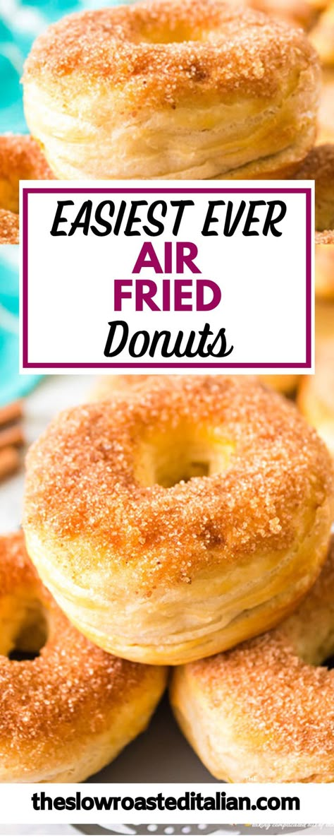 Air Fried Donuts With Biscuits, Air Fryer Donuts With Biscuits, Air Fryer Donuts Biscuits, Donuts Holes, Air Fryer Doughnut Recipe, Air Fry Donuts, Air Fryer Donuts, Biscuit Donuts, Actifry Recipes