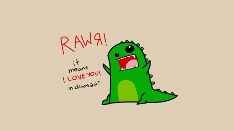 RAWR! It means I LOVE YOU in dinosaur Cute Dinosaur Laptop Wallpaper, Cute Dinosaur Profile Picture, Dinosaur Discord Banner, Dinosaur Pc Wallpaper, Dino Wallpaper Laptop, Rawr Means I Love You In Dinosaur, Dinosaur Wallpaper Desktop, Rawr Dinosaur Cute, Dinosaur Wallpaper Laptop