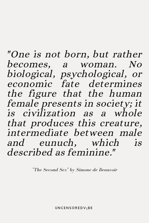 Discover the power of feminist literature with this inspiring quote about women's empowerment. Breaking stereotypes and promoting gender equality, this thought-provoking passage is a must-read for anyone interested in social justice and women's liberation. Feminist Literature Quotes, Liberation Quotes, Gender Quotes, Gender Equality Quotes, Frida Quotes, Equality Quotes, Breaking Stereotypes, Feminist Literature, Feminist Theory