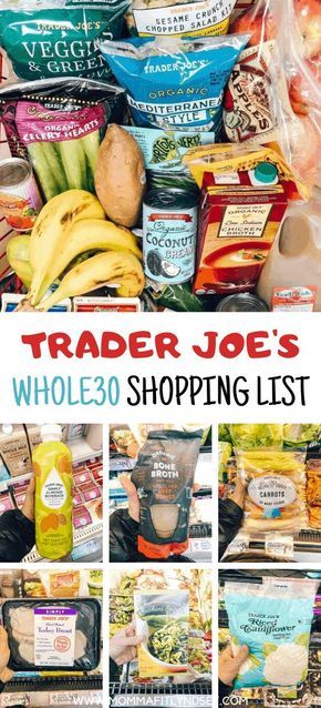 Whole 30 List, Whole 30 Shopping List, Budget Meal Planning Healthy, Clean Eating Ideas, Trader Joes Recipes Healthy, Paleo Shopping List, Budget Clean Eating, Whole 30 Snacks, Meal Plan Grocery List