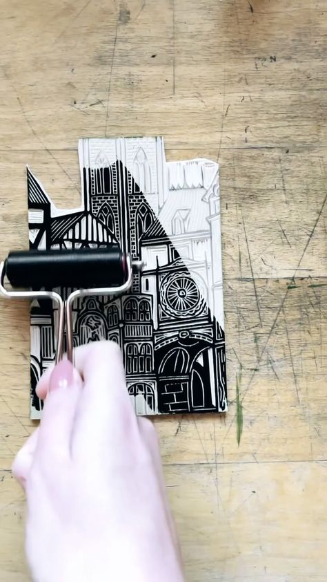 Handmadeology - Daily Artist Features & Social Media Tips | Featured Maker: burinandplate #lino #linocut #linoprint #printmaking #printmaker #handmade #art #artist #artistsoninstagram | Instagram Linocut Tools, Lino Printing, Lino Print, 2025 Vision, Mark Making, Social Media Tips, Linocut, Handmade Art, Printmaking