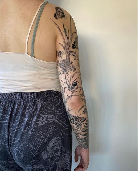 Persephone Tattoos, Russian Doll Tattoo, Persephone Tattoo, Nature Sleeve, Lovely Tattoo, Wrap Tattoo, Arm Tats, Doll Tattoo, Beautiful Flower Tattoos