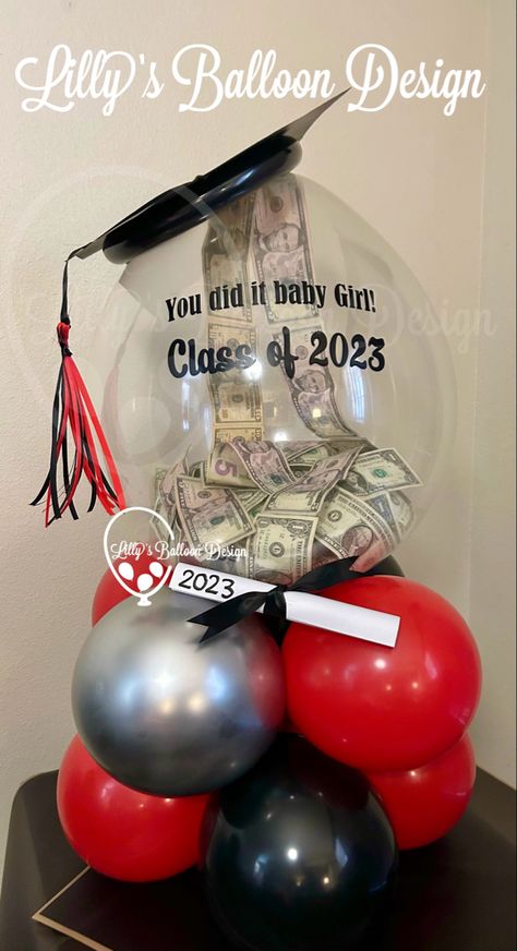 #graduation #grad2023 #school #grad #balloonscultpure #memories #harrypottergraduationtheme #giftideas #money #surpriseparty #SA #harrypottertheme #balloonbouquet #texas #lillysballoondesign #balloondecorations #eventsinsanantonio #sanantonio #proudparents #balloonart #graduationballoons #2023graduate🎓 #graduation2023 #2023 #graduate #classof2023 #graduates2023 #grads #graduate2023 #graduating Graduation Stuffed Balloons, Graduation Balloon Bouquets, Boba Balloon, Grad Balloons, Money Craft, Bouquet Balloons, Money Balloon, Balloons Graduation, Bobo Balloons