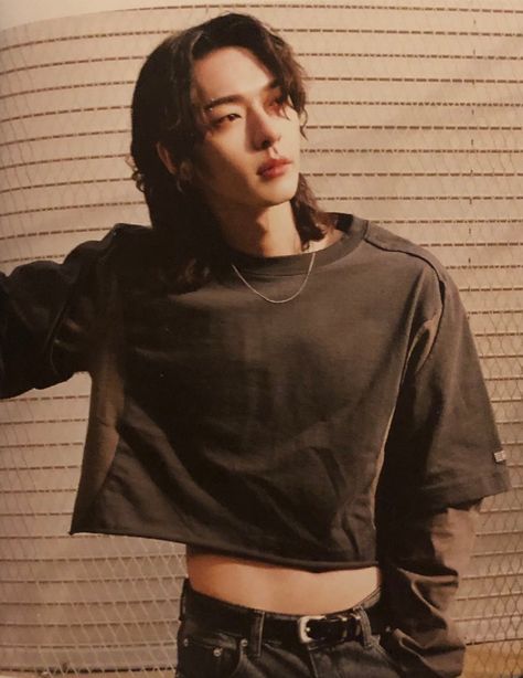 Men In Crop Tops Aesthetic, Boy Crop Top Aesthetic, Guys Crop Tops, Onlyoneof Photoshoot, Male Crop Top Outfits, Men Crop Top Outfit, Boys In Crop Top, Crop Top Outfits Men, Crop Top Outfits Korean Style