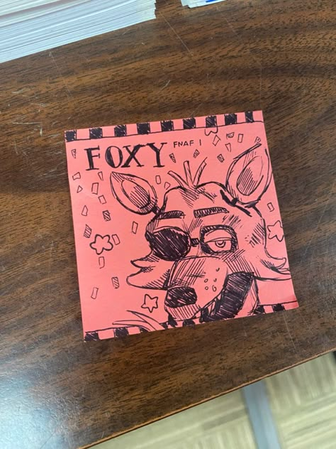 Fnaf Drawings Sketches Freddy, Mha Fanart Drawing, Fnaf Interactive Sketchbook, Foxy Drawings Fnaf, Fnaf Easy Drawings, Fnaf Paper Pals, Fnaf Sketchbook Page, Fnaf Painting Ideas, Fnaf Sketches Art