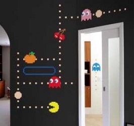 Game Wall, Geek Decor, Game Themes, Video Games For Kids, Gamer Room, Video Game Room, Arcade Game, Pac Man, Game Room Decor